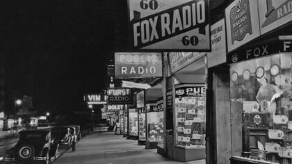 Aunque había distintos tipos de negocios, Radio Row tenía una concentración inusual de tiendas que vendían radios y otros electrodomésticos