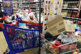 Los supermercados se vieron desbordados de gente en la última semana
