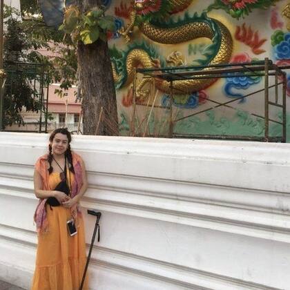 Aunque viajar con una discapacidad puede a veces resultar complicado, Tallulah cumplió el sueño de viajar a Tailandia, Singapur y República Dominicana