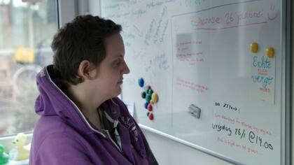 Aurelia Brouwers tachaba en su pizarra los días que le quedaban para morir.