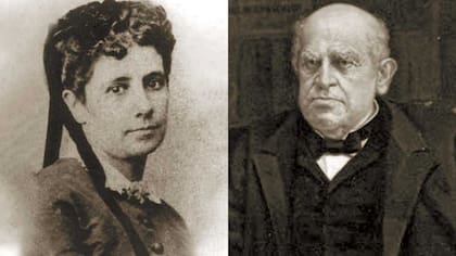 Aurelia Vélez y Domingo F. Sarmiento