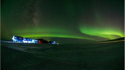 Aurora austal: la base Halley se ha convertido en un centro de análisis de meteorología espacial