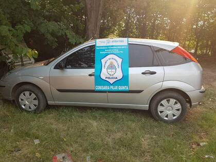 Automóvil en el que se manejaban los supuestos agresores de Braian Cuitiño