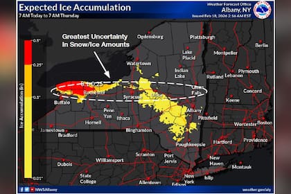 Autoridades de Nueva York advierten de clima invernal en diversas zonas
