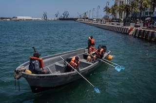 Autoridades detectan emanaciones naturales y un barco como origen del derrame en el Golfo de México