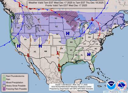 Autoridades emitieron alertas de tormenta invernal para Minnesota y Dakota del Norte ante la posibilidad de ventiscas