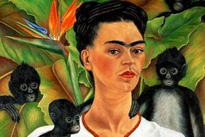 "Autorretrato con monos" (1943), de Frida Kahlo