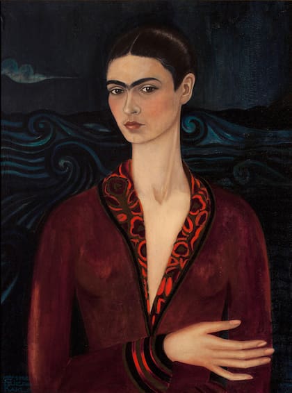 "Autorretrato (con vestido de terciopelo)" (1926), la obra que ilustra el catálogo de la muestra