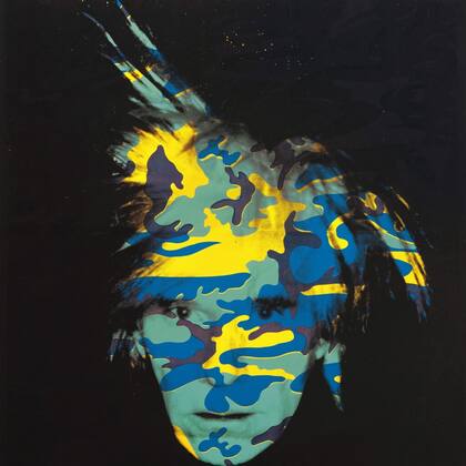 Autorretrato de Andy Warhol de la serie Fright Wigs (1986), que será rematado en Sotheby’s el 16 de mayo