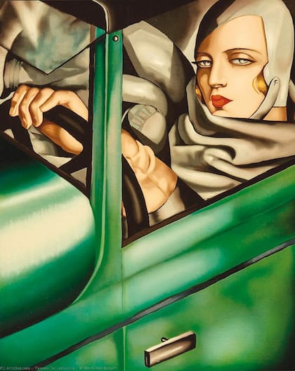 Autorretrato en Bugatti verde, de Tamara de Lempicka, es un exponente del auge del art déco y de la liberación femenina
