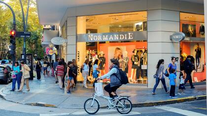 Av Santa Fe durante el paro