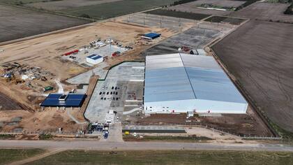 Avances de la obra en el Centro Industrial en Zárate.