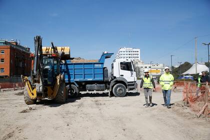 Avanzan las obras en el Paseo del Bajo