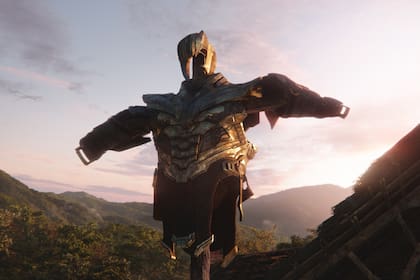 Thanos parece haber dejado de lado su armadura en Endgame