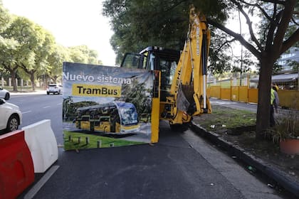 Avenida Bullrich en Palermo, entre Santa Fe y Libertador