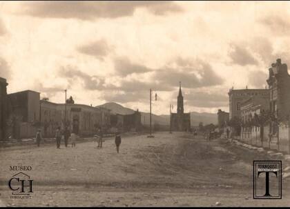 Avenida principal, localidad Ernesto Tornquist 1909