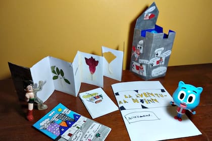 Aventuras ilustradas. En el taller de libros plegables, la fantasía se hace cuentos y colores