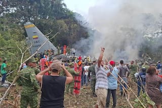 Avión militar con 125 personas a bordo se estrella en Colombia; hay al menos 77 heridos