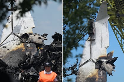 Así se encuentra la zona donde se estrelló el avión en San Fernando. Comienzan a retirar partes del avión