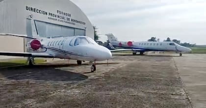 Aviones usados por los mandatarios provinciales para asistir a la reunión de gobernadores del Norte Grande