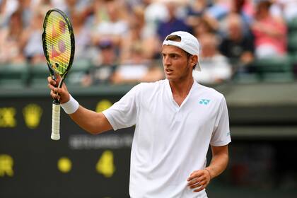 Axel Geller durante la final junior de Wimbledon 2017, en la que cayó ante el español Alejandro Davidovich Fokina