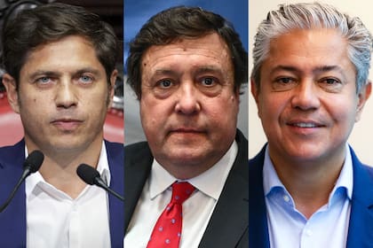  Axel Kicillof, Alberto Weretilneck y Rolando Figueroa, los gobernadores que encarnan la pelea por el emplazamiento de un megaproyecto de exportación de gas.