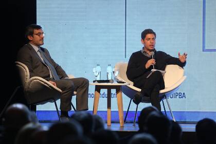 Axel Kicillof durante su presentación en Costa Salguero