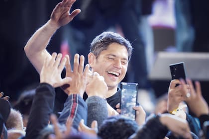 Axel Kicillof, el día del triunfo en la provincia de Buenos Aires