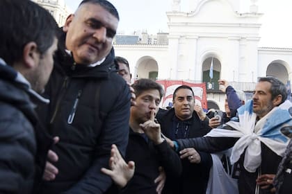 Axel Kicillof, en la manifestación en la Plaza de Mayo a favor de Cristina Fernández de Kirchner