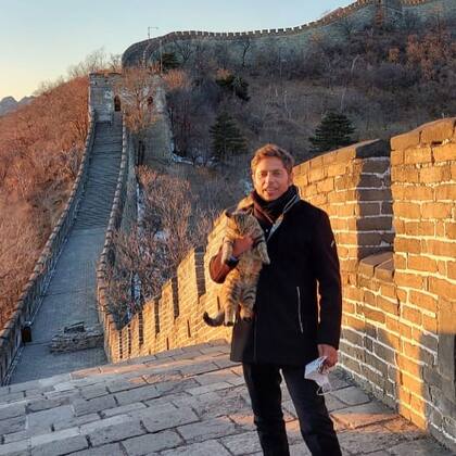 Axel Kicillof, en la Muralla China
