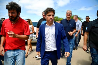 Axel Kicillof, en Villa Gesell.