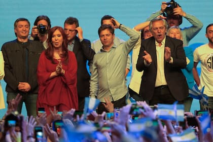 Cristina Kirchner, Kicillof y Fernández