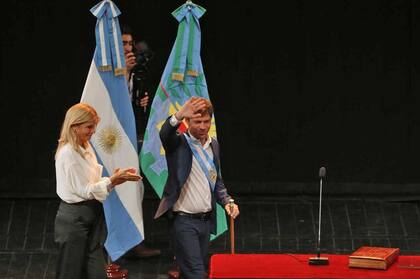 Axel Kicillof junto a Verónica Magario