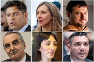 Axel Kicillof, Myriam Bregman, Juan Grabois, Guillermo Moreno, Leila Gianni y Damián Arabia