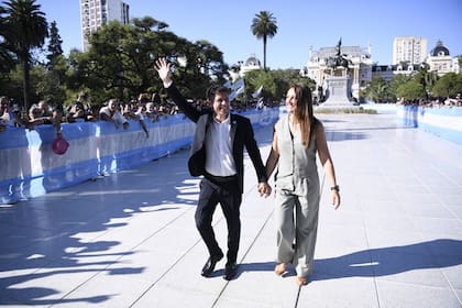Axel Kicillof y su pareja Soledad Quereilhac