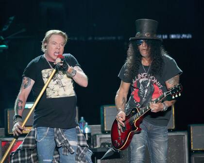 Axl Rose y Slash volvieron a los escenarios argentinos en octubre pasado