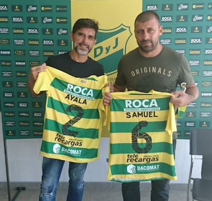 Ayala y Samuel, en la práctica de Defensa y Justicia