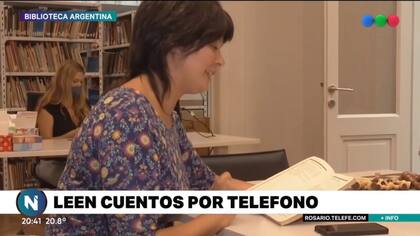 Ayelén Romero e Hilaria Bazzetti, narradoras por teléfono