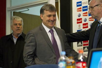 Ayer, en AFA, presentaron al Tata Martino