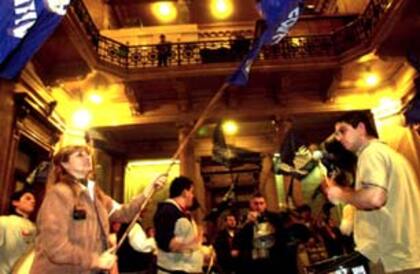 Empleados legislativos en protestas de años anteriores