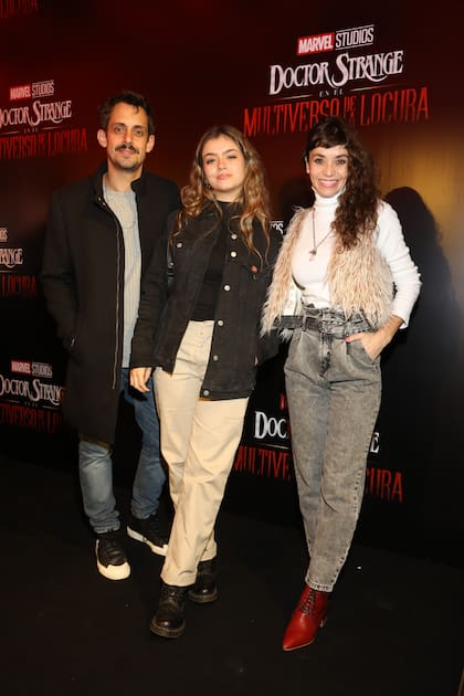 Agustín Radagast, Fernanda Metilli y Bianca, la más conocedora de la familia del universo Marvel