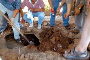 Excavaciones en el zoológico de Musa Azar, en 2003