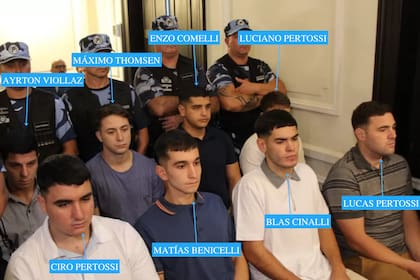 Ayrton Viollaz, Matías Benicelli y Enzo Comelli fueron los tres acusados que eligieron no testificar; si dieron sus últimas palabras antes de la sentencia ante los magistrados, aunque esta intervención no tiene valor como prueba