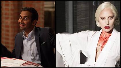 Aziz Ansari y Lady Gaga, dos de los nominados en televisión