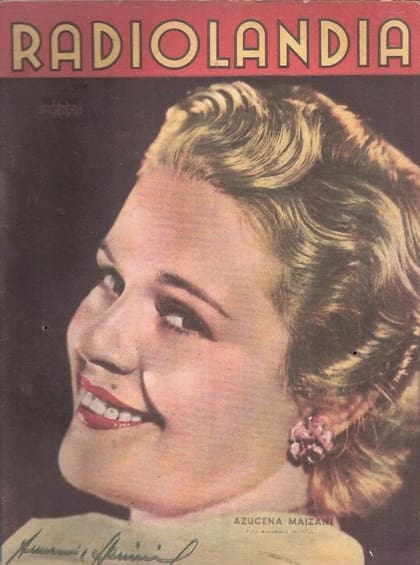 Azucena Maizani en la tapa de Radiolandia, en 1941