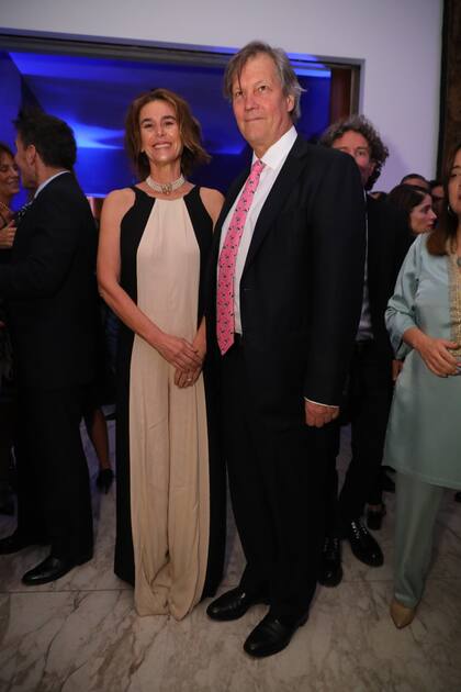 Azul García Uriburu y Marcos Pereda, vicepresidente de la Sociedad Rural Argentina