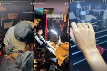 "Baby": la otra palabra que Oriana Sabatini se tatuó en la muñeca