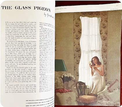 Bacall en el número de Harper's Bazaar que la llevó a la fama