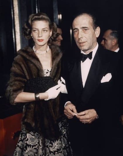 Bacall enviudó cuando tenía apenas 32 años, tras la muerte del actor a los 57 (Getty Images)