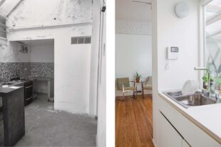 Mesada de Silestone ‘Blanco Zeus’ (Marmolería Olivos)